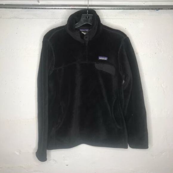 Patagonia Jackets & Blazers - Patagonia Women's Black Fleece Snap T Pull Over M